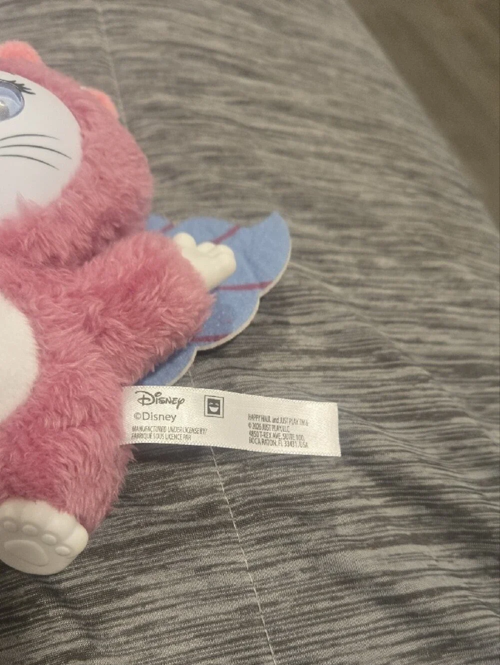 Disney Pink Plush Bat Character with Blue Wings